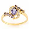 .67ct Natural Iolite Diamond Ring 9k Yel Gold (JEW-9438X)