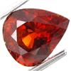 Image 1 : 3.72ct Pear Red Orange Spessartite Garnet (GEM-19460)