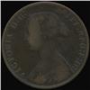1866 British Victoria Halfpenny Circulated (COI-7250)