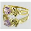 Image 2 : 10.56ct 10Kt Yellow Gold Amethyst & Diamond Ring  (JEW-1700)