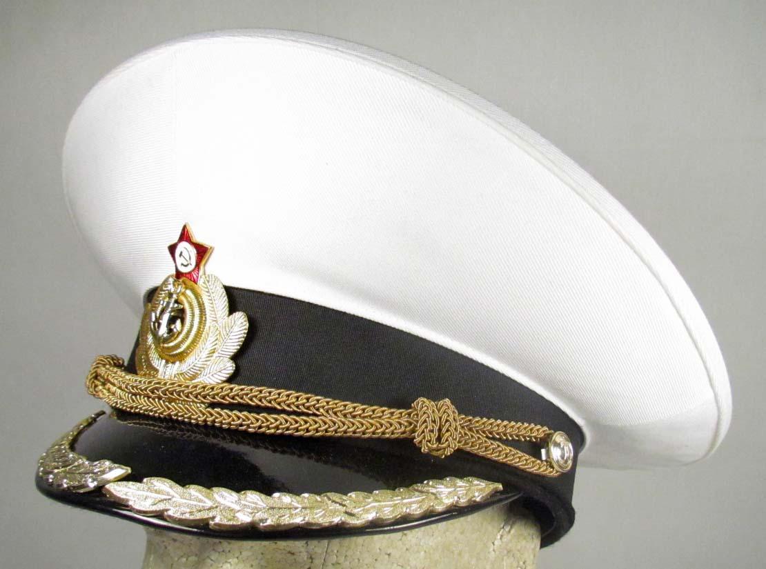 RUSSIAN NAVY PARADE UNIFORM VISOR CAP Oak leave