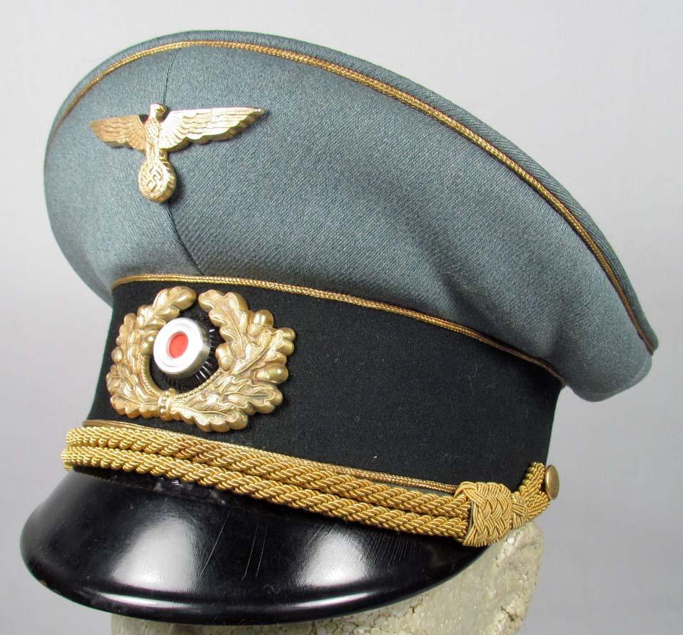 WW2 GERMAN NAZI VISOR HAT FROM HOLOCAUST MUSEUM
