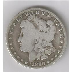RARE KEY DATE 1880-CARSON CITY MORGAN DOLLAR WITH A VAM-3