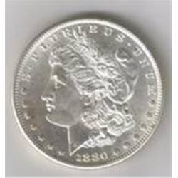 1880-S MS-64 OR 65 DEEP MIRROR PROOF LIKE GEM MORGAN SILVER DOLLAR