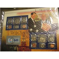 1986 Postal Commemerative Sheet with 2 Mint Sets