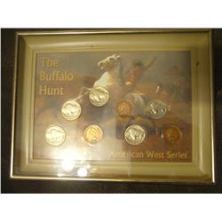 "The Buffalo Hunt" American West Coin Series in Plaque and Frame