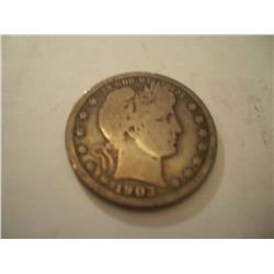 1903 Silver Barber Quarter