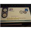 Image 1 : 2 Rhode Island State Quarters in the United States Mint Official Commemerative Cover