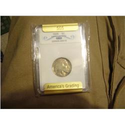 1935 Buffalo Nickel SGS Graded