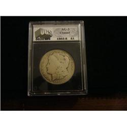 1902-S Graded AG3 Morgan Silver Dollar Semi Key Date