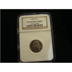 2002-S PF69 NGC Graded Ultra Cameo Nickel