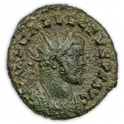 Ancient Coin - Allectus AE Quinarius AD 293-296; GREAT GREEN PATINA!