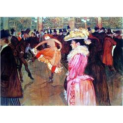 TOULOUSE LAUTREC "At The Moulin Rouge II" Limited Edition Giclee on Paper