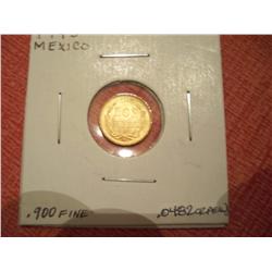 1945 Mexican Gold 2 Peso Coin