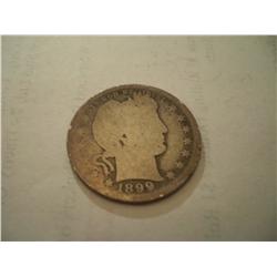 1899 Silver Barber Quarter