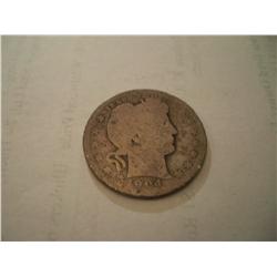 1904 Silver Barber Quarter