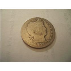 1902-O Silver Barber Quarter