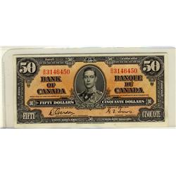 1937 $50 BC-26b #BH3146450.  Note grades EF but looks better.