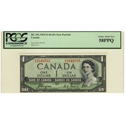 1954 $1 devil's face BC-29a B/A 1049785 PCGS 58 PPQ
