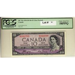 1954 $10 devil's face BC-32a D/D 1922769 PCGS 58 PPQ