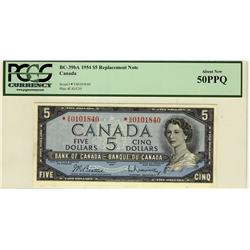 1954 $5 mod.repl. BC-39bA *V/S 0101840 PCGS 50 PPQ