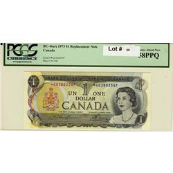 1973 $1 repl  BC46aA *GU 2802547 PCGS 58 PPQ