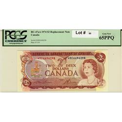 1974 $2 repl   BC47aA *RE 6696298 PCGS 65 PPQ