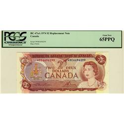 1974 $2 repl   BC47aA *RE 6696299 PCGS 65 PPQ