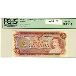 1974 $2 repl   BC47aA *RW 5435637 PCGS 65 PPQ