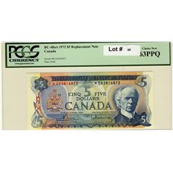 1972 $5 repl  BC48aA *CA 2816872 PCGS 63 PPQ