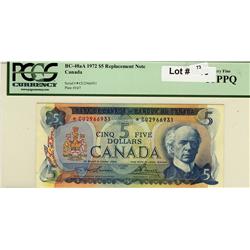 1972 $5 repl  BC48aA *CU 2966931 PCGS 35 PPQ