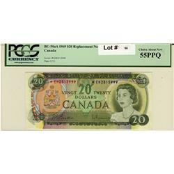 1969 $20 repl  BC50aA *EH 2515999 PCGS 55 PPQ