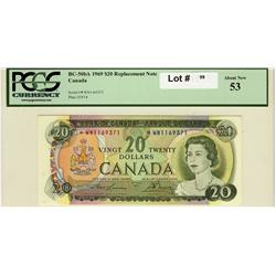 1969 $20 repl  BC50aA *WN 1169371 PCGS 53