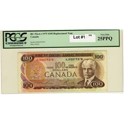 1975 $100 repl  BC52aA-i AJX 0079378 PCGS 25 PPQ