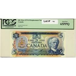 1979 $5 repl  ser. 31 BC53aA 31001921423 PCGS 65 PPQ