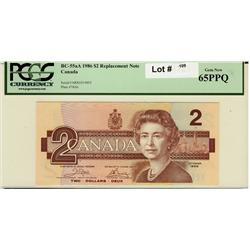 1986 $2 repl   BC-55aA ARX 0519852 PCGS 65 PPQ