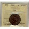 Image 1 : 1887 1¢ ICCS MS63 Red