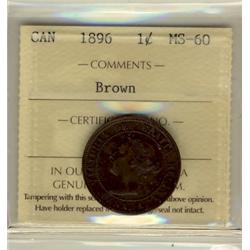 1896 1¢ ICCS MS60 BR