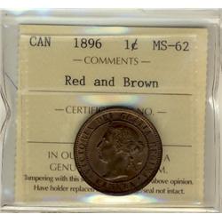 1896 1¢ ICCS MS62 RB