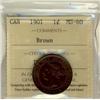 Image 1 : 1901 1¢ ICCS MS60 BR