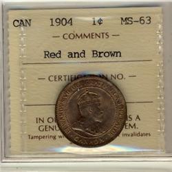 1904 1¢ ICCS MS63 RB