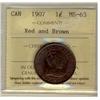 Image 1 : 1907 1¢ ICCS MS63 RB