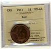 Image 1 : 1911 1¢ ICCS MS64RD.