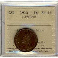 1913 1¢ ICCS AU55
