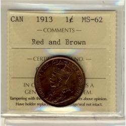 1913 1¢ ICCS MS62 RB