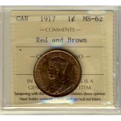 1917 1¢ ICCS MS62 RB