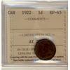 Image 1 : 1922 1¢ ICCS EF45