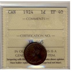 1924 1¢ ICCS EF40