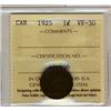 Image 1 : 1925 1¢ ICCS VF30