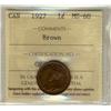 Image 1 : 1927 1¢ ICCS MS60 BR
